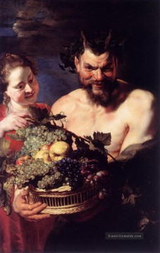 Satyr und Mädchen Peter Paul Rubens Ölgemälde